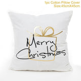 FENGRISE 45x45cm Cotton Linen Merry Christmas Cover