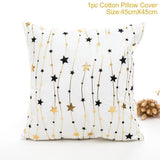FENGRISE 45x45cm Cotton Linen Merry Christmas Cover