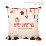 FENGRISE 45x45cm Cotton Linen Merry Christmas Cover