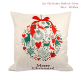 FENGRISE 45x45cm Cotton Linen Merry Christmas Cover