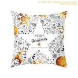 FENGRISE 45x45cm Cotton Linen Merry Christmas Cover