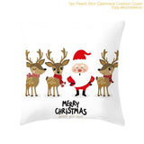 FENGRISE 45x45cm Cotton Linen Merry Christmas Cover