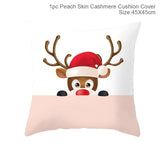 FENGRISE 45x45cm Cotton Linen Merry Christmas Cover