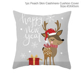 FENGRISE 45x45cm Cotton Linen Merry Christmas Cover
