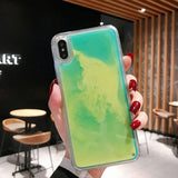 New Fashion Noctilucent Dynamic Liquid Quicksand For iPhone cases 3D