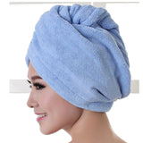 Microfibre serviette de bain cheveux sèche chapeau 2019