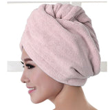 Microfibre serviette de bain cheveux sèche chapeau 2019