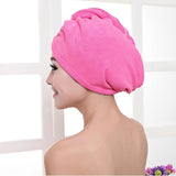 Microfibre serviette de bain cheveux sèche chapeau 2019