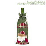 Xmas Wine Bottle Gift Bags Snowman Santa Claus Christmas Decoration Sequins Red