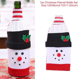 Xmas Wine Bottle Gift Bags Snowman Santa Claus Christmas Decoration Sequins Red