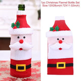 Xmas Wine Bottle Gift Bags Snowman Santa Claus Christmas Decoration Sequins Red