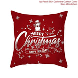 FENGRISE 45x45cm Cotton Linen Merry Christmas Cover