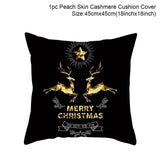 FENGRISE 45x45cm Cotton Linen Merry Christmas Cover