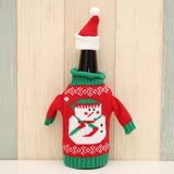 2pcs/set Christmas Decorations Wine Bottle Sweater