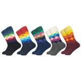 2019 Hot Sale Casual Men Socks New Socks fashion design Plaid Colorful