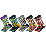 2019 Hot Sale Casual Men Socks New Socks fashion design Plaid Colorful