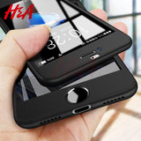H&A Luxury 360 Full Cover Phone Case For iPhone 7 8 6 6s Plus 5 5s