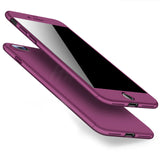H&A Luxury 360 Full Cover Phone Case For iPhone 7 8 6 6s Plus 5 5s